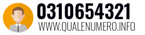 Numero di telefono 0310654321 0310654321