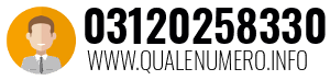 Numero di telefono 03120258330 03120258330