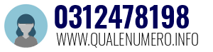 Numero di telefono 0312478198 0312478198