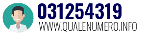 Numero di telefono 031254319 031254319