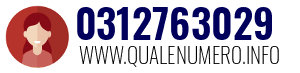 Numero di telefono 0312763029 0312763029