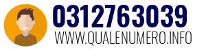 Numero di telefono 0312763039 0312763039