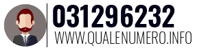 Numero di telefono 031296232 031296232