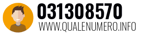 Numero di telefono 031308570 031308570
