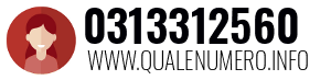 Numero di telefono 0313312560 0313312560
