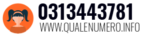 Numero di telefono 0313443781 0313443781