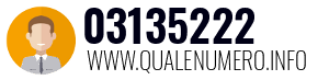 Numero di telefono 03135222 03135222