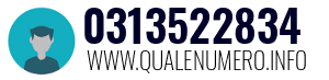 Numero di telefono 0313522834 0313522834
