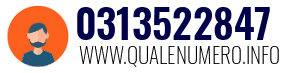 Numero di telefono 0313522847 0313522847