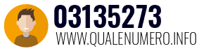 Numero di telefono 03135273 03135273
