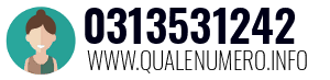 Numero di telefono 0313531242 0313531242
