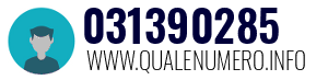 Numero di telefono 031390285 031390285