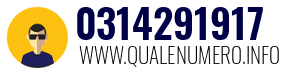 Numero di telefono 0314291917 0314291917