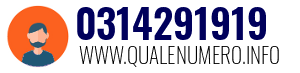 Numero di telefono 0314291919 0314291919