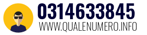 Numero di telefono 0314633845 0314633845