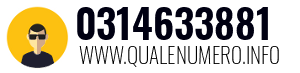 Numero di telefono 0314633881 0314633881