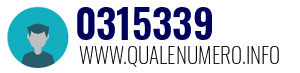 Numero di telefono 0315339 0315339