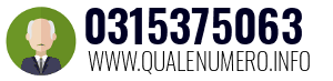 Numero di telefono 0315375063 0315375063
