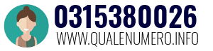Numero di telefono 0315380026 0315380026