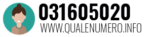 Numero di telefono 031605020 031605020