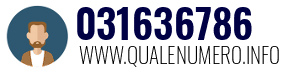 Numero di telefono 031636786 031636786