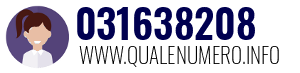Numero di telefono 031638208 031638208