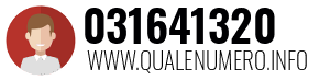 Numero di telefono 031641320 031641320