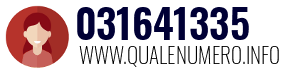 Numero di telefono 031641335 031641335