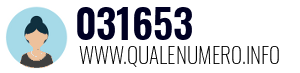 Numero di telefono 031653 031653