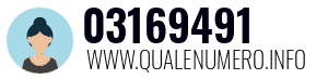 Numero di telefono 03169491 03169491