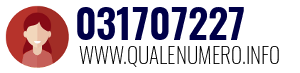 Numero di telefono 031707227 031707227
