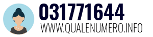 Numero di telefono 031771644 031771644