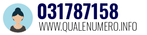 Numero di telefono 031787158 031787158