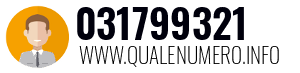 Numero di telefono 031799321 031799321