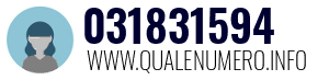 Numero di telefono 031831594 031831594