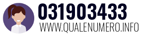 Numero di telefono 031903433 031903433