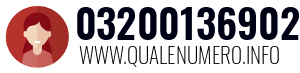 Numero di telefono 03200136902 03200136902