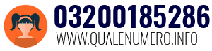Numero di telefono 03200185286 03200185286