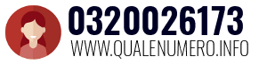 Numero di telefono 0320026173 0320026173