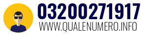 Numero di telefono 03200271917 03200271917
