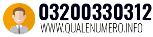 Numero di telefono 03200330312 03200330312