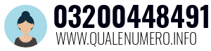 Numero di telefono 03200448491 03200448491