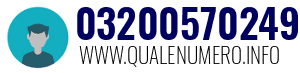 Numero di telefono 03200570249 03200570249