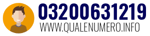 Numero di telefono 03200631219 03200631219