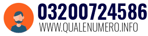 Numero di telefono 03200724586 03200724586