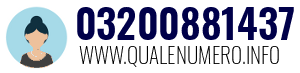 Numero di telefono 03200881437 03200881437