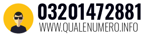 Numero di telefono 03201472881 03201472881