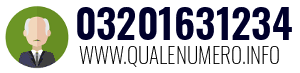 Numero di telefono 03201631234 03201631234