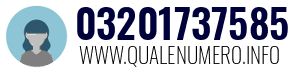 Numero di telefono 03201737585 03201737585