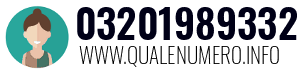 Numero di telefono 03201989332 03201989332